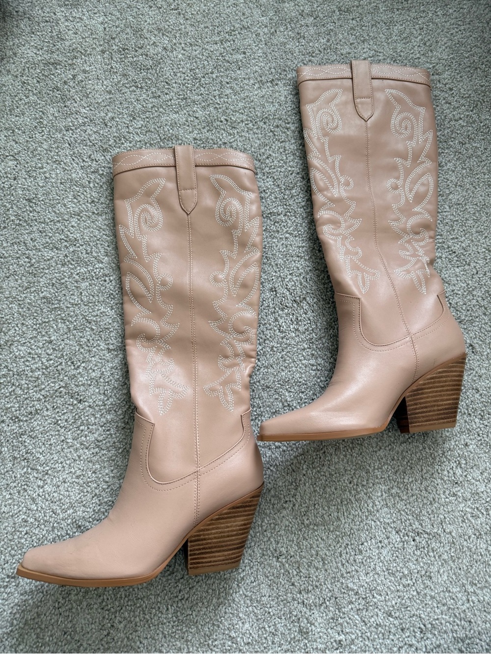 NEW Billini Charley Rose Clay Knee-High Western Boots 8 - Picture 3 of 5